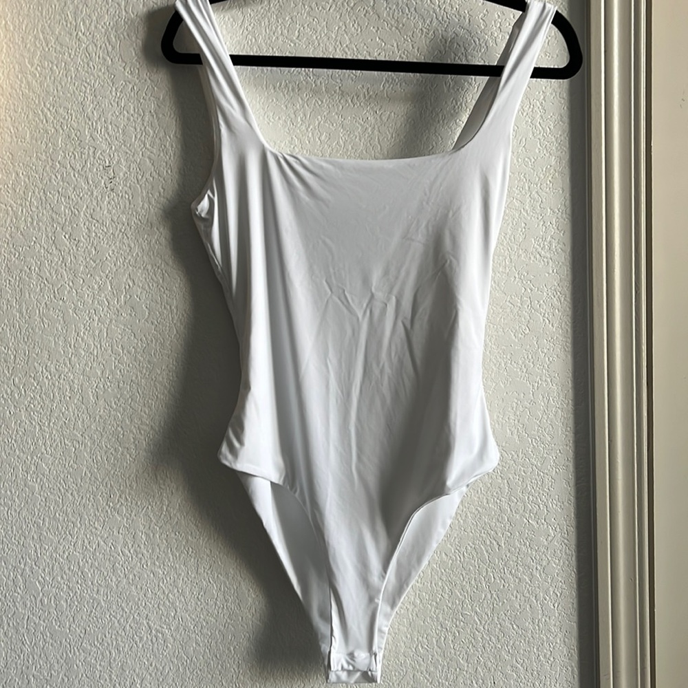 White tank body suit